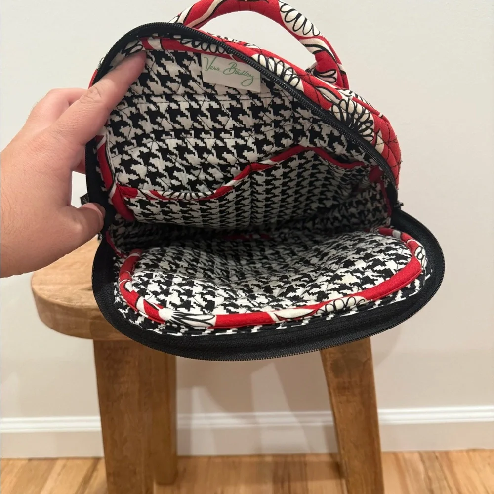 Vera Bradley Red and White Floral Backpack